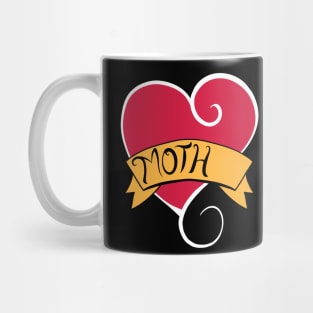 I Heart My Moth Tattoo Mug